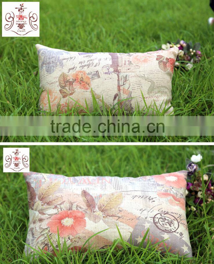 Custom Printed Pillow Case Accept 2016 New Products Decorative Pillow , Healthy Filled With Bamboo Charcoal Odor Eliminator