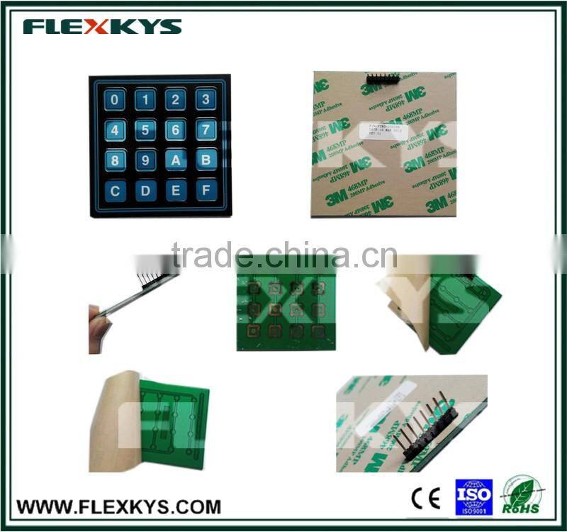 Dust proof PCB printed circuit board membrane switch for mobile phone