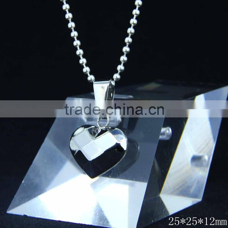 CN-022B Wholesale Fashion Stainless Steel Color Antique Heart Pendant for Couple Jewlery
