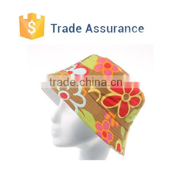 2015 Ladies Womens Colorful Bucket Hat , Summer Printing Bucket Hat, Bucket Sun Hats Caps Wholesale