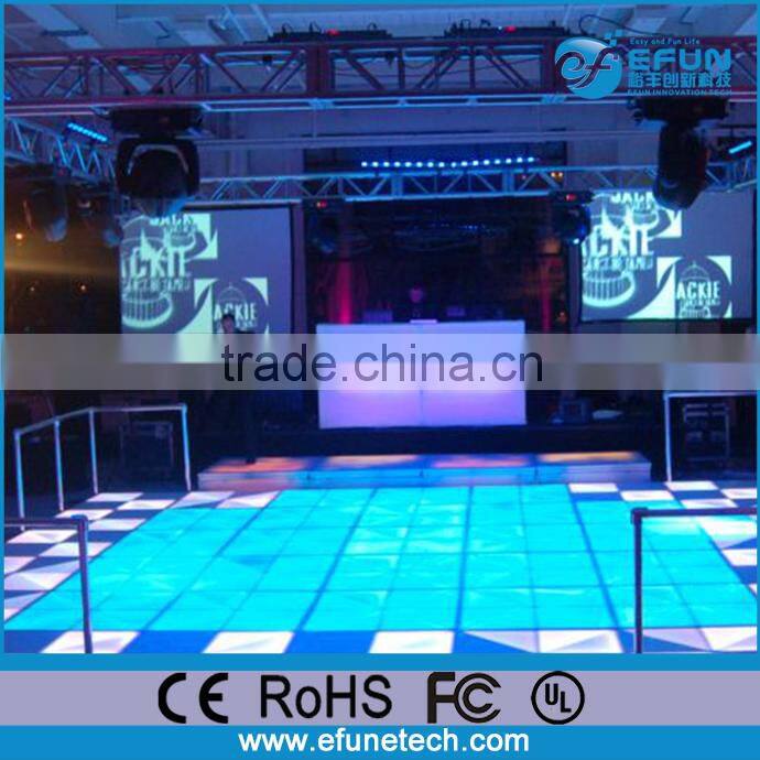 2016 New design rgb color changing art 3D club dance floor with led light