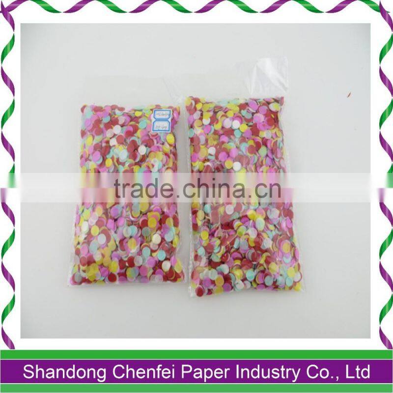 Festival celebration paper confettis colored paper confettis , round, circle , heart shaped confettis