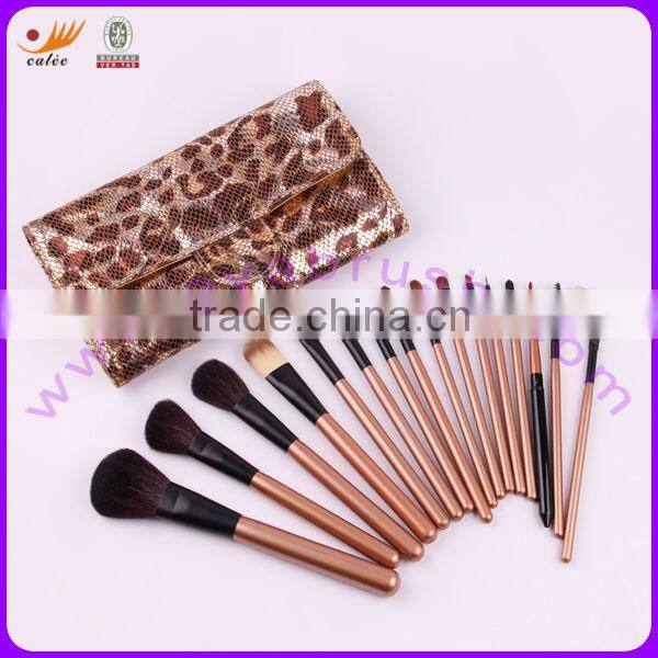 Professional 16pcs Natural and Synthetic Makeup Brush Set