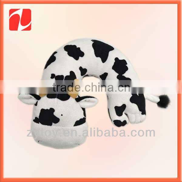 Cute Soft Flocked Fabric Stuffed Plush Neck Pillow