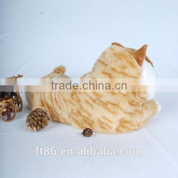 the most popular obesity lovely yellow Garfield Children's toys animal model fur animals animated cat