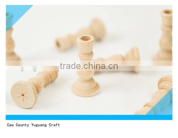 3 inch tall Unfinished Wooden Candle Holders for wedding decor
