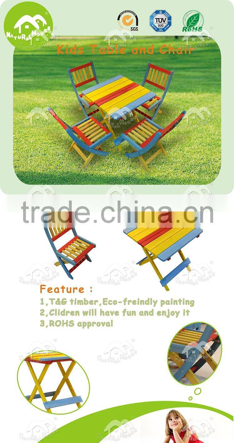 eco-friendly eye catching wooden outdoor kids furniture