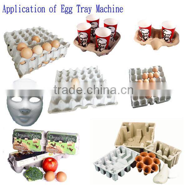 Small Recycling Paper Tray Making Machine Egg Box production line