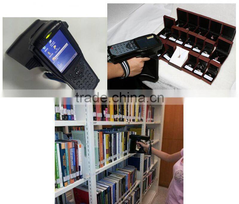 uhf rfid handheld10m uhf reading range and 40cm HF reading range handheld reader with software