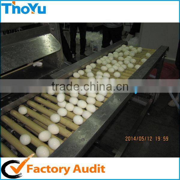 Automatic quail egg production line, quail egg boiler and peeler machine