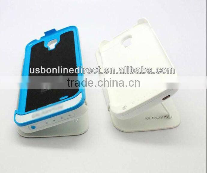 4200mah external battery charger case for Samsung s4&i9500 backup case ,Emergency Power External Battery Case