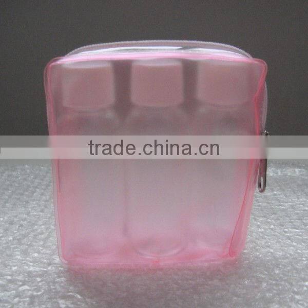 easy to carry 6pcs plastic travel cosmetic bottle set ST-09