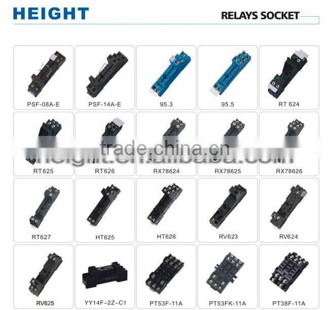HEIGHT Hot Sale PX78714-E Relay Socket / 14pin Relay Socket/General relay socket with High Quality Factory Price