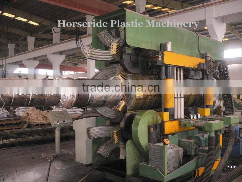 PE double wall corrugated pipe machinery