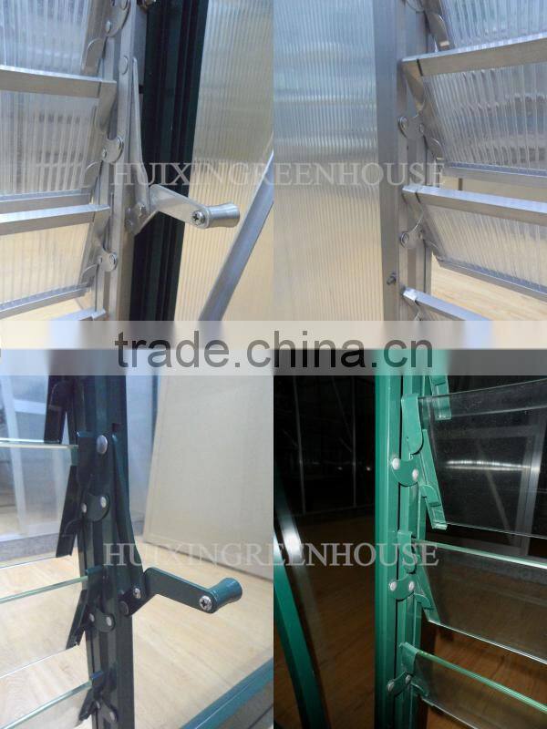 New style greenhouse aluminum glass louver windows