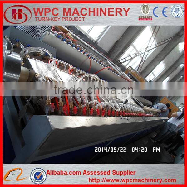 wood plastic decking machine with price / wood plastic profile extrusion high quality