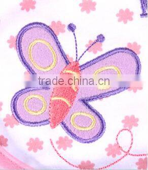 2014 latest and cute design styles embroidery baby bibs