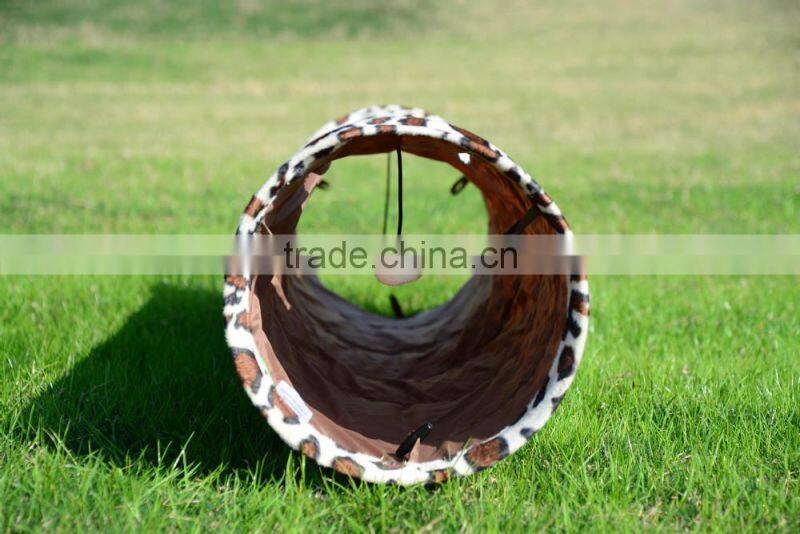 cute cat tunnel with two play holes