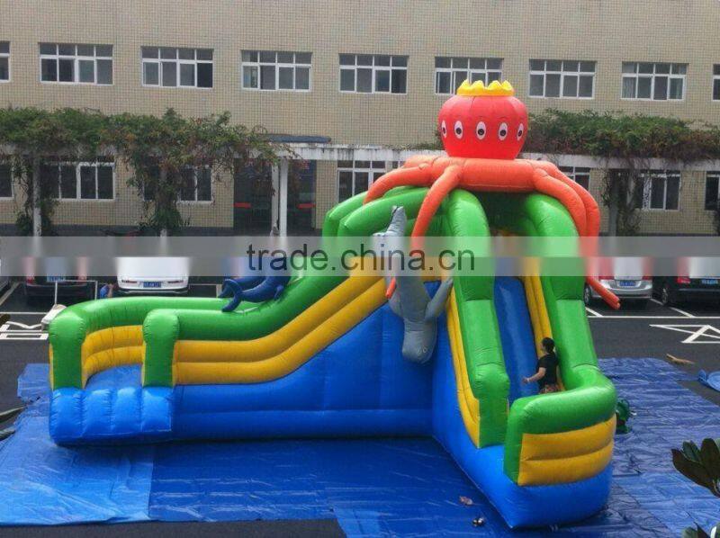 PVC semicoating tarpaulin for water slide material