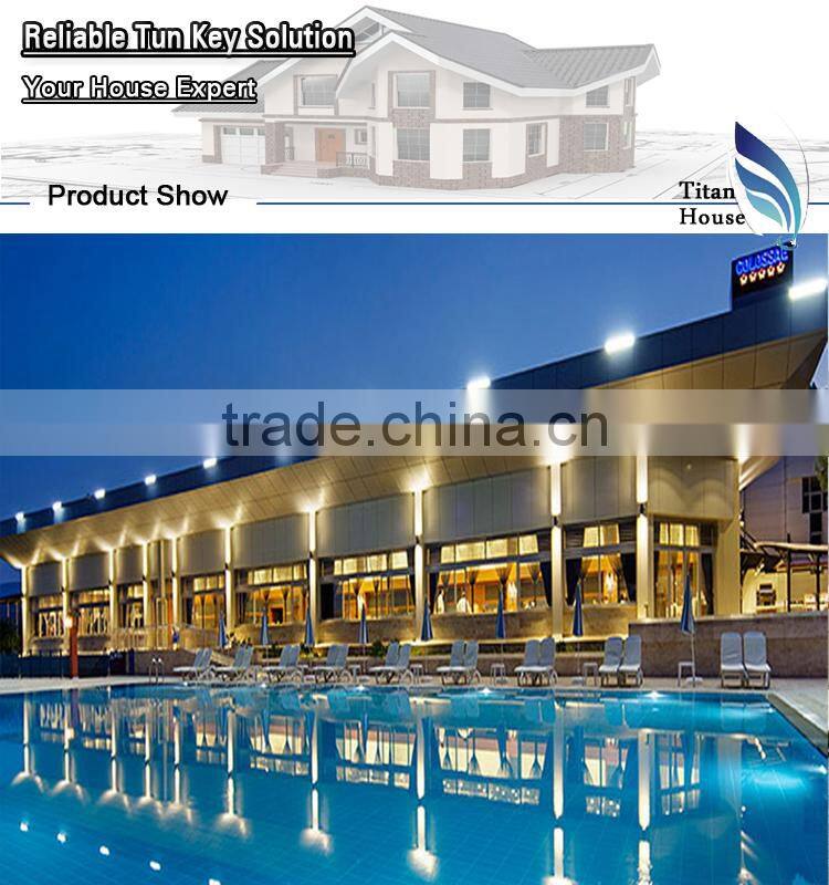 Cold Formed Steel Framing Kitset Guest Houses with Swimming Pool