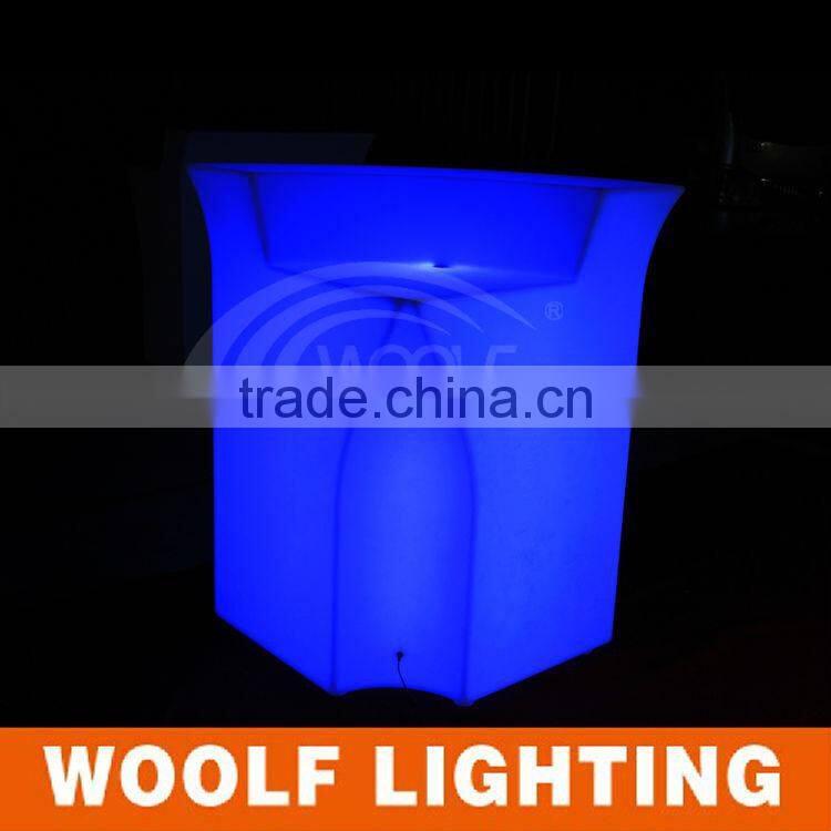 illuminated led cafe bar counter design