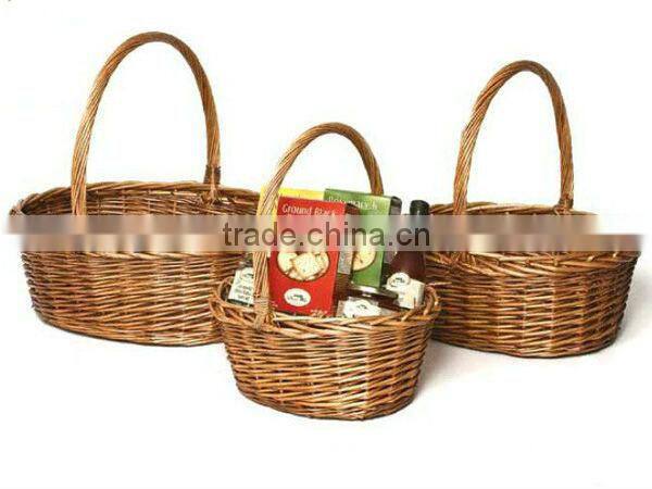 wholesale artificial willow fruit basket at Christmas