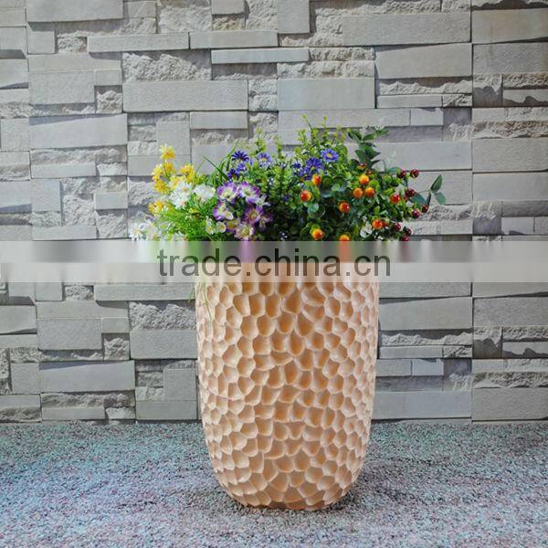 Honeycomb Surface Modern Decorative Fibreglass Planter