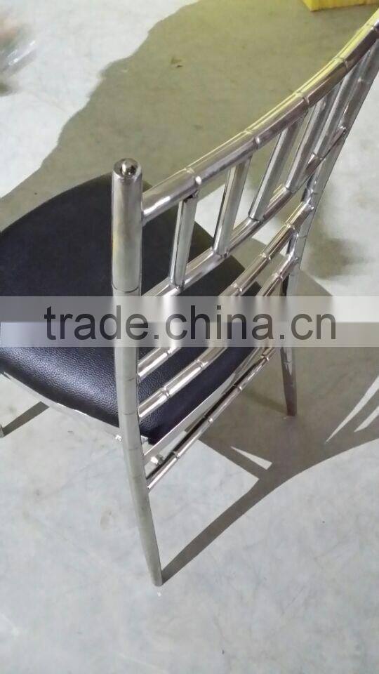 Modern stainless steel wedding throne chairs