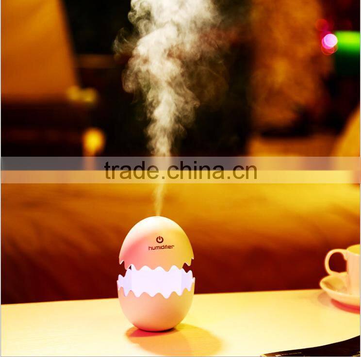 Mini Egg Shape Humidifier With USB Charge, Air Fresh Purifier Control by Tourch Switch For Office