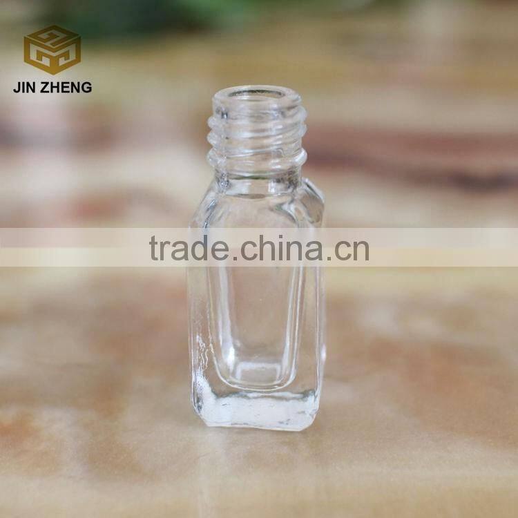 wholesale 5ml empty nail polish bottle clear glass with agitator mixing balls