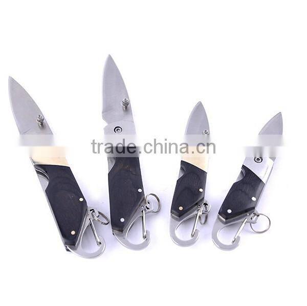 2017 outdoor multipurpose stainless steel knife,wood handle folding pocket knife