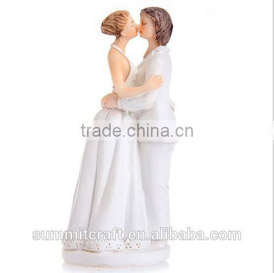 Resin love lesbian wedding couple figurine