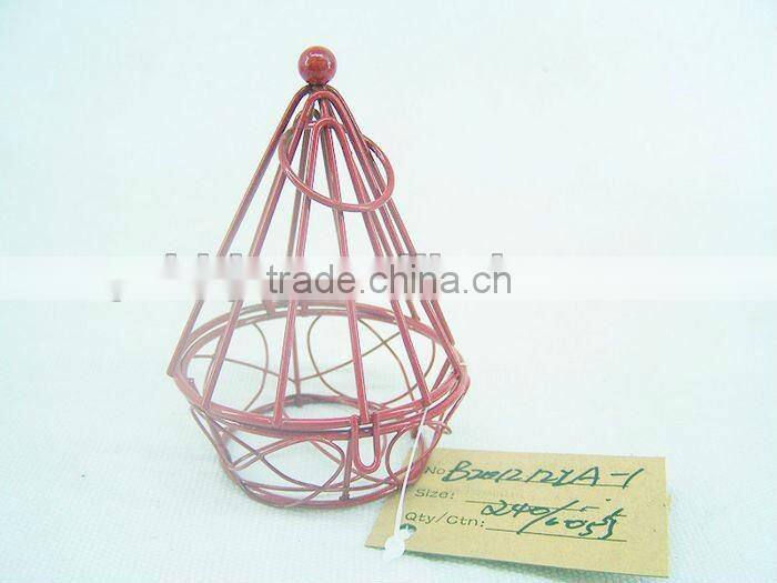 Wire Chocolate gif packaging box with round bottom for Christmas decor