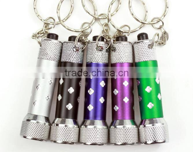 LED Flashlight Torch Zinc Alloy keychain/Mini outdoors Torch