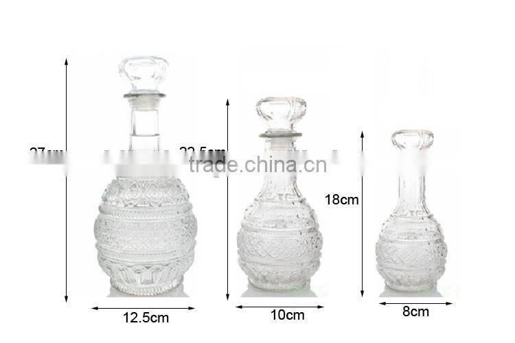 glass vodka wine bottles with cork lid TY42