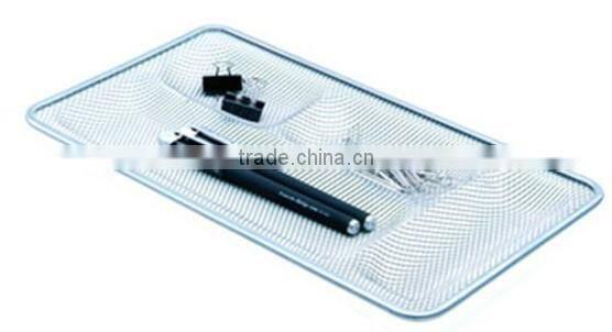 Durable Metal Mesh Office Desktop Stationery Storage Tray