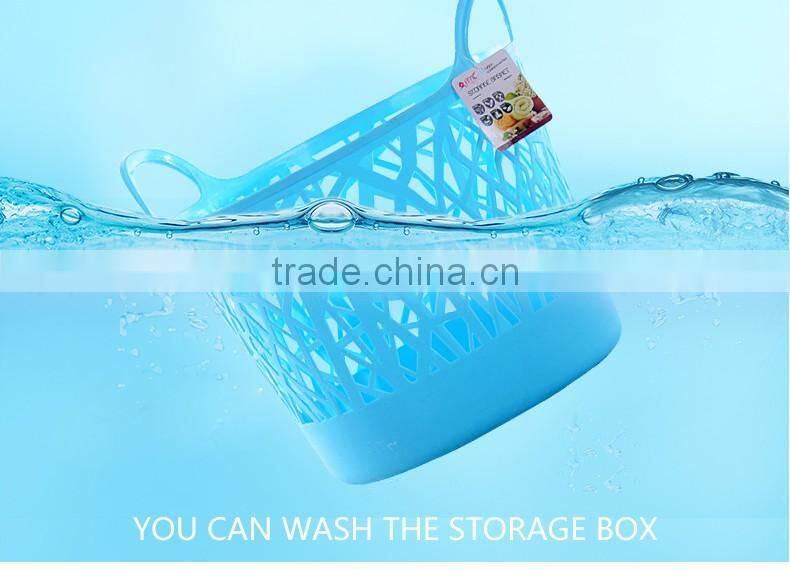 Hotsale round Large new PE plastic laundry basket with handle