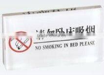 Hotel acrylic triangle revolving sign