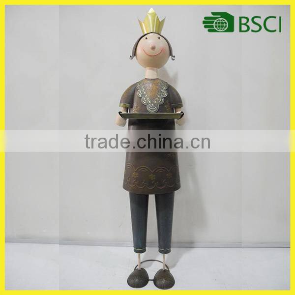 56.25 Inch High Boy and girl Holding Tray Figurine Yard Garden Decoration Boy Garden Statue Molds