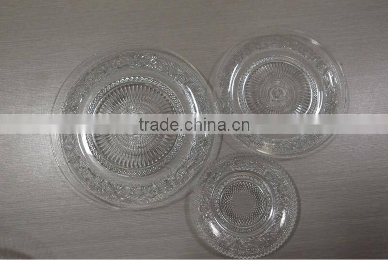 eco-friendly clear glass plate