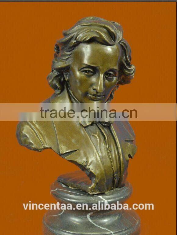 high quality bronze beethoven bust statue