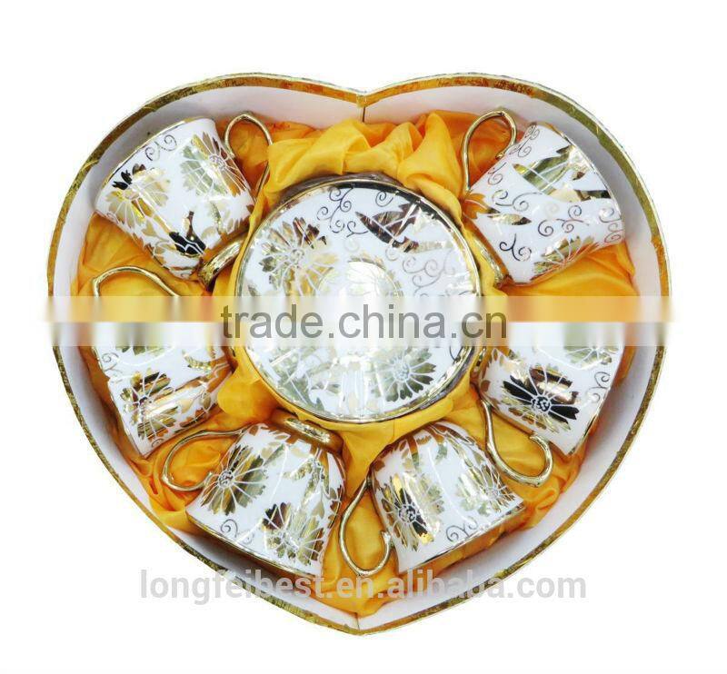 High Quality Thiland 6pcs mug and 6pcs dish Ceramic Tableware Bone China