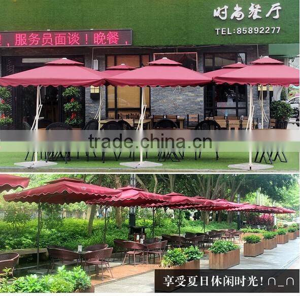 Wholesale outdoor sunshade umbrella outdoor patio umbrella double square wrench security guard umbrella