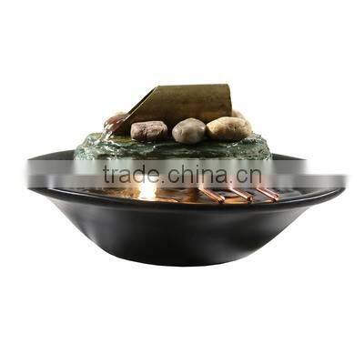 Soothing Balance Slate Tabletop Water Fountain with LED Light