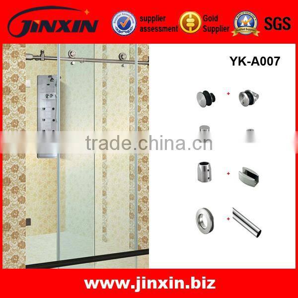 Interior Frameless Sliding Bathroom Glass Shower Entry Doors Closer