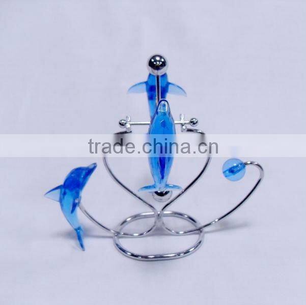 double acrylic snowmans metal table decoration for Valentines