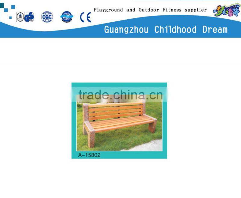 (A-15802) Outdoor wooden bench, patio wooden bench, modern decorative wooden bench