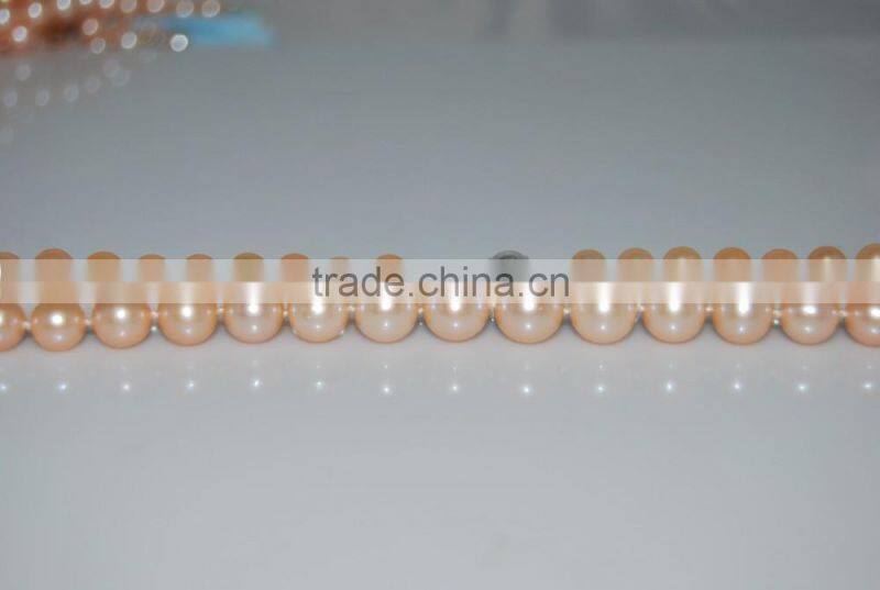 AAA 8-9mm pink freshwater pearl necklace