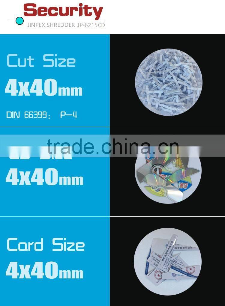 JP-6215CD Best Seller office paper shredder cheapest Cross Cut A4