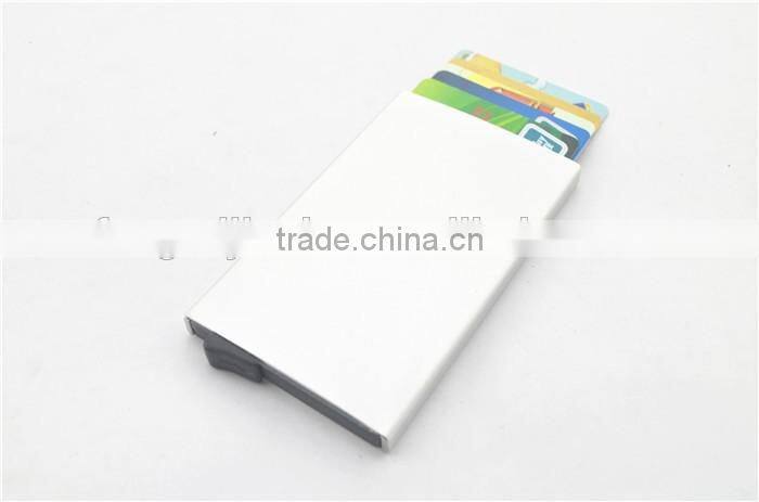 Slim Aluminum Credit Card Holder Metal RFID Protector Wallet